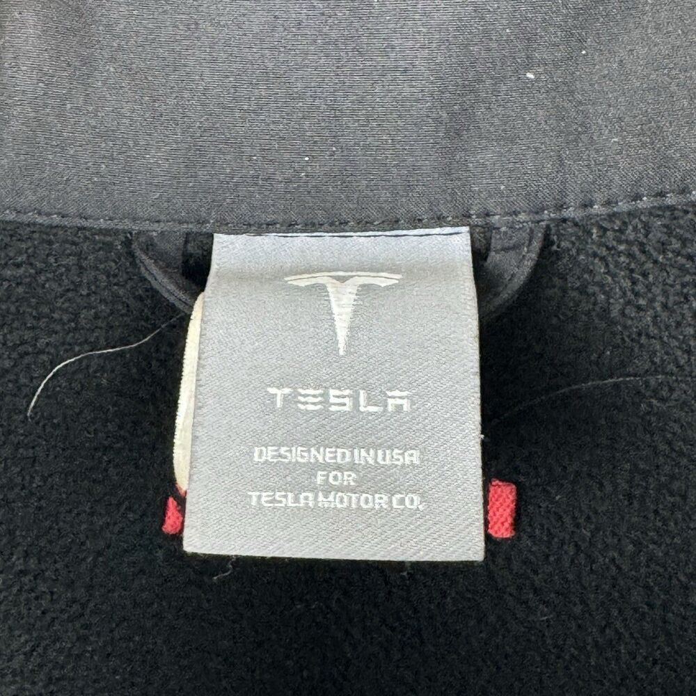Tesla Jacket Black Red Full Zip Softshell Employe… - image 5